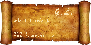 Gál Lipót névjegykártya